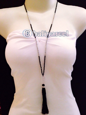 Necklaces Tassel With Crystal Bead