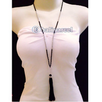 Necklaces Tassel With Crystal Bead