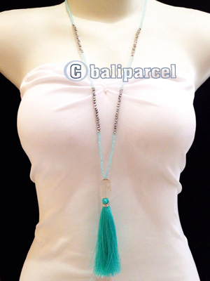 Necklaces Tassel With Crystal Bead
