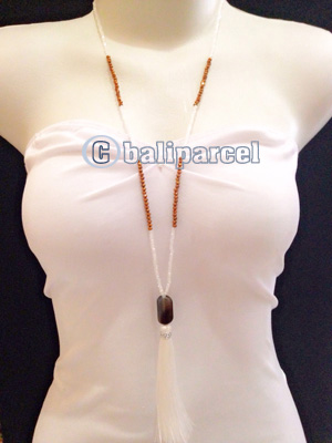 Necklaces Tassel With Crystal Bead