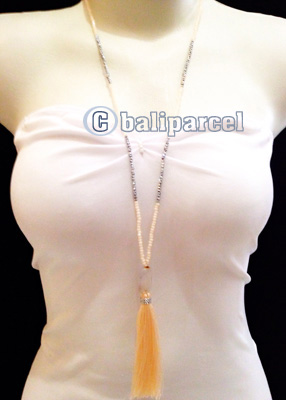 Necklaces Tassel With Crystal Bead
