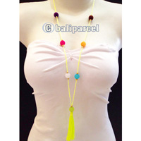 Necklaces Tassel With Bead And Pompom