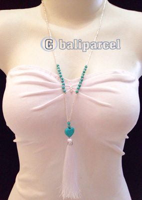 Necklaces Tassel Beads And Turquoise Stone