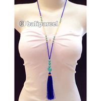 Necklaces Tassel Beads And Turquoise Stone