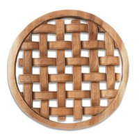 Wooden Wallhanging, Handmade From Suar Wood With Natural Polished