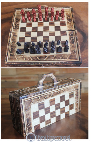 Wooden Chess, Handmade From Wood