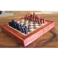Wooden Chess, Handmade From Wood