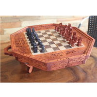 Wooden Chess, Handmade From Wood