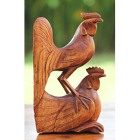 Wooden Chicken Handmade From Jempinis Wood