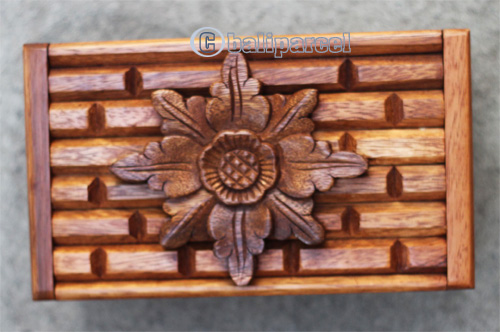 Wooden Flower Box, Handmade From Suar Wood