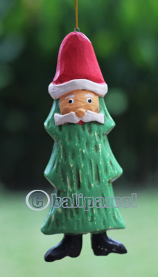 Christmas Decoration, Made From Albesia Wood