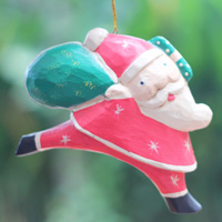 Christmas Decoration, Made From Albesia Wood