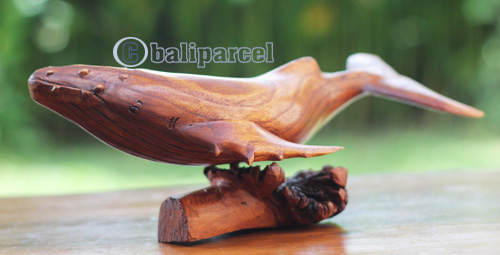 Wooden Whale With Parasite Wood