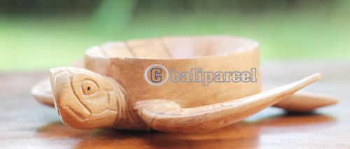 Wooden Turtle Bowl, Handmade From Hibiscus  Wood