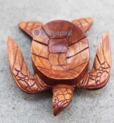 Wooden Turtle Bowl, Handmade From Hibiscus  Wood