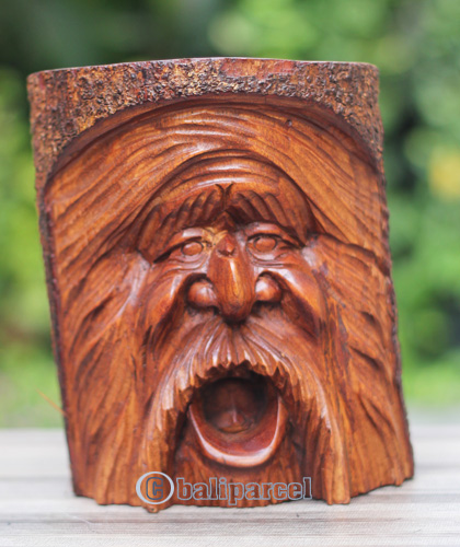 Wooden Abstract Hand Carved From Jempinis Wood