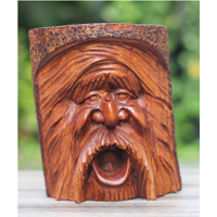 Wooden Abstract Hand Carved From Jempinis Wood