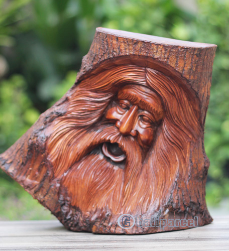 Wooden Abstract Hand Carved From Jempinis Wood