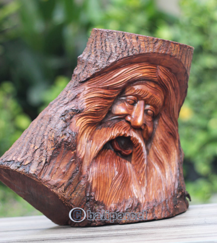 Wooden Abstract Hand Carved From Jempinis Wood