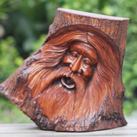 Wooden Abstract Hand Carved From Jempinis Wood