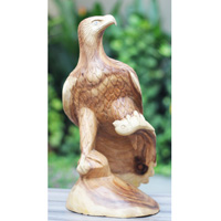 Wooden Eagle, Handmade From Suar Wood