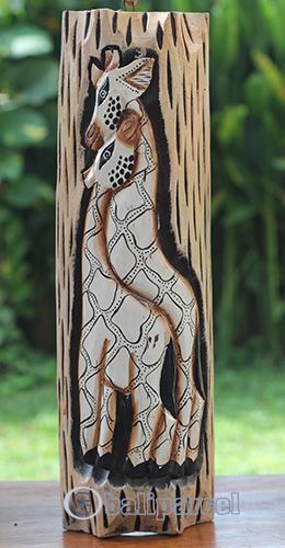 Wooden Mask, Hand Carved From Albesia Wood
