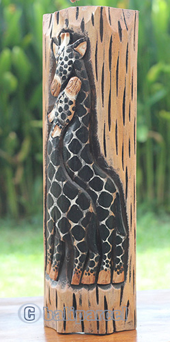 Wooden Mask, Hand Carved From Albesia Wood