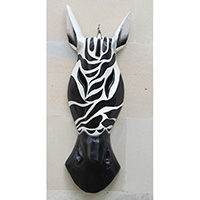Wooden Mask, Hand Carved From Albesia Wood