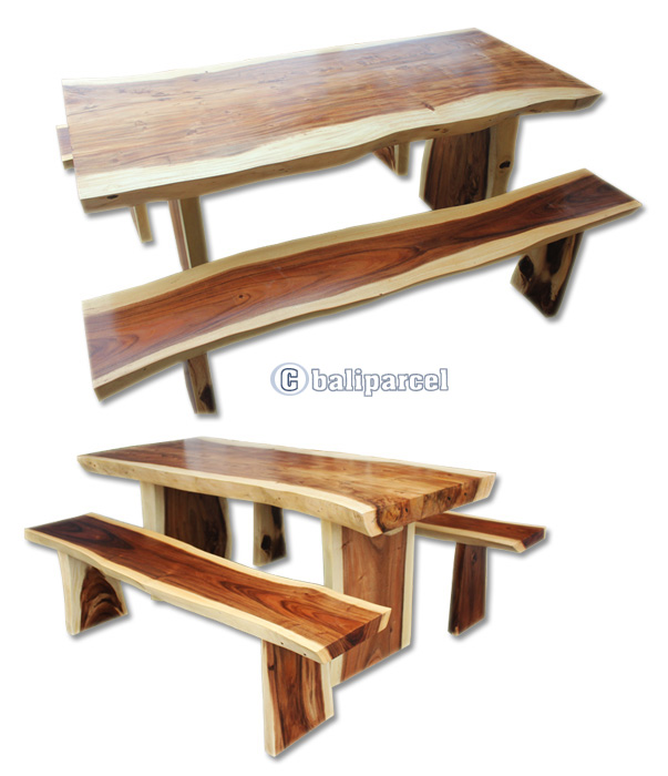 Wooden Dining Table, Handmade From Suar Wood