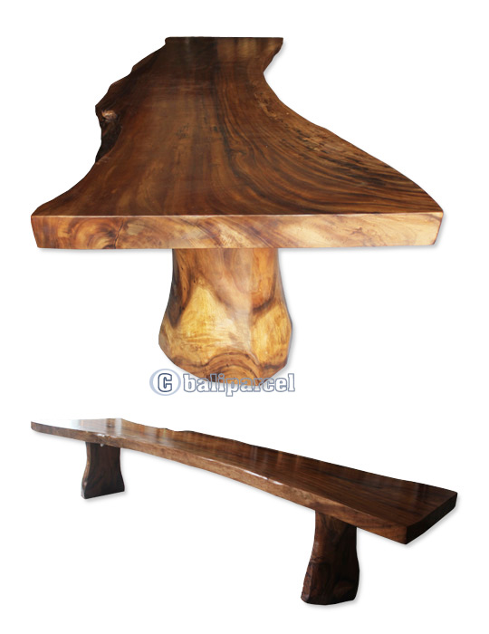 Wooden Dining Table, Handmade From Suar Wood
