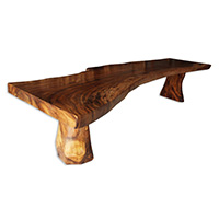Wooden Dining Table, Handmade From Suar Wood