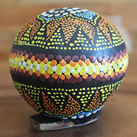 Fluit, Handmade From Wood With Aboriginal Art