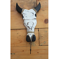 Woodn Tiki Wallhanging With Hanger, Handmade From Albesia Wood