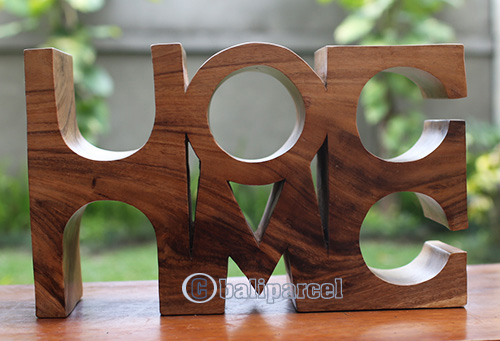 Wooden Home Bottle Holder, Handmade From Suar Wood