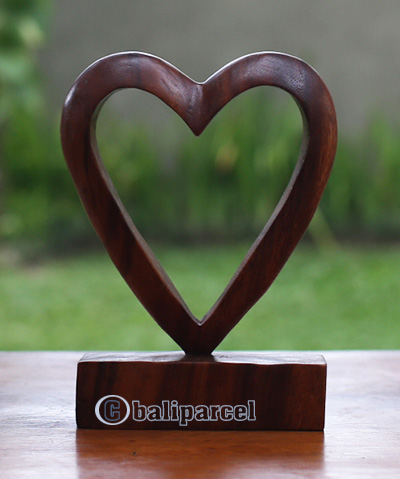 Wooden Abstract Carving, Handmade From Suar Wood