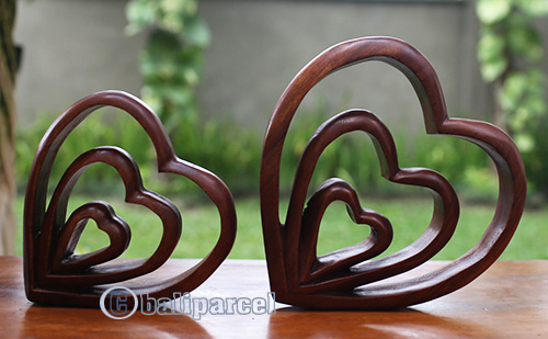 Wooden Abstract Carving, Handmade From Suar Wood