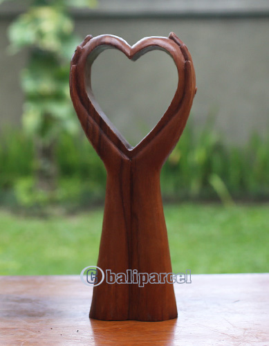Wooden Abstract Carving, Handmade From Suar Wood