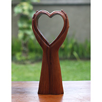 Wooden Abstract Carving, Handmade From Suar Wood