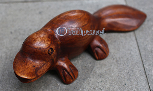 Wooden Platypus Handcarved From Suar Wood