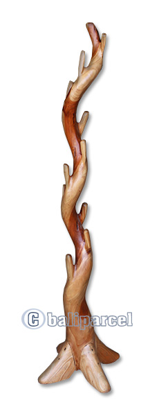 Wooden Teak Root Hanger, Handmade From Teak Wooden