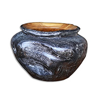 Wooden Teak Root Pottery, Handmade From Teak Wooden