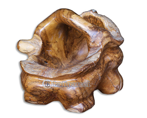 Wooden Teak Root Pottery, Handmade From Teak Wooden