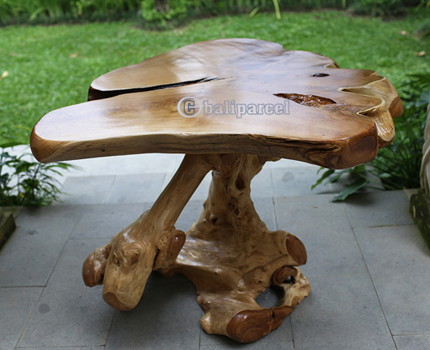 Wooden Teak Root Coffee Table, Handmade From Teak Wooden