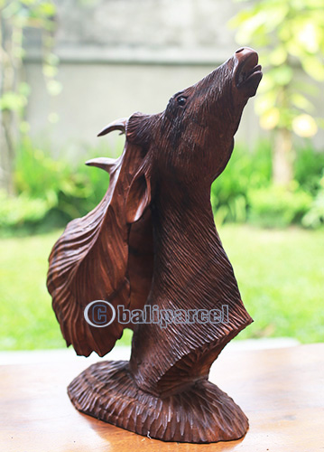 Wooden Deer, Handmade From Suar Wood
