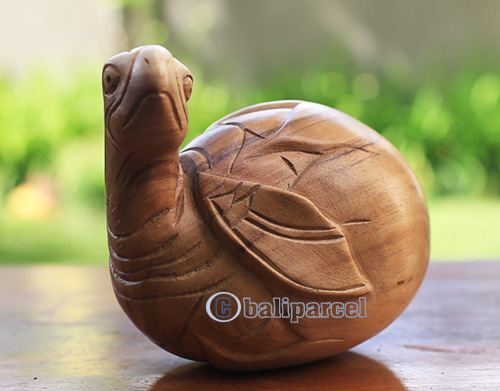 Wooden Turtle, Handcarved From Hibiscus Wood