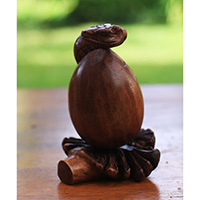 Wooden Snake With Parasite Wood