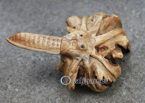 Wooden Octopus With Parasite Wood
