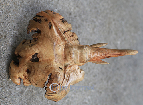 Wooden Elephant With Parasite Wood