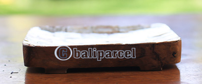 Wooden Soap Dish With Shell, Hand Carved From Teak Wood
