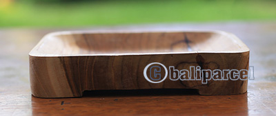 Wooden Soap Dish, Hand Carved From Teak Wood